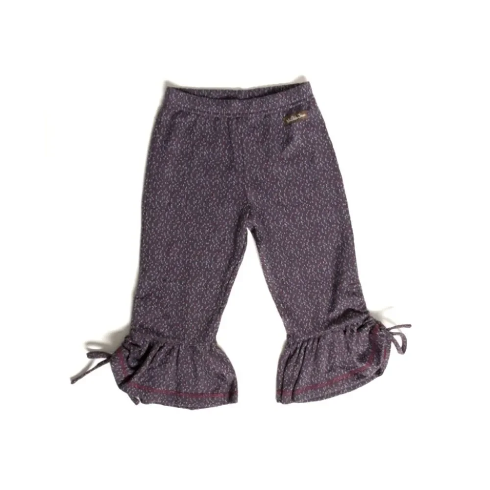 NEW Matilda Jane Girls 4 pants gray big ruffles dot kaleidoscope Character Count